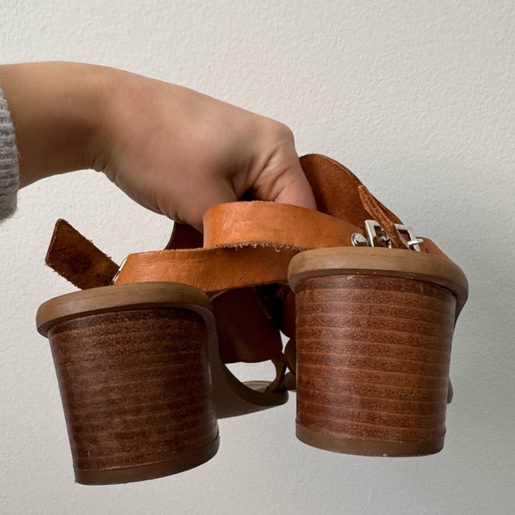 Barbara Barbieri Brown Leather Slingback Sandal Made in ITALY Size 6 - Picture 9 of 9